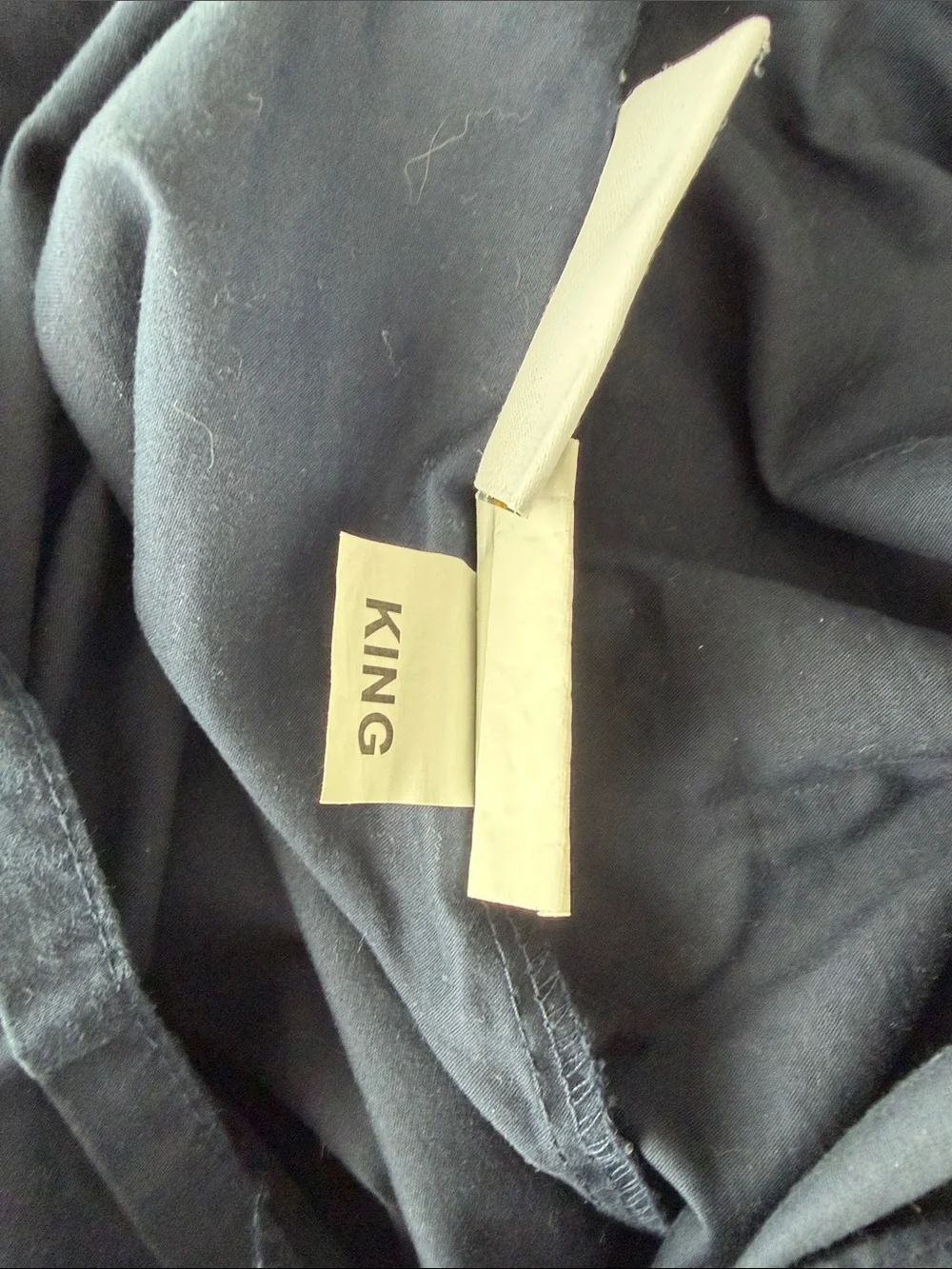 Brooklinen Navy Sheet Set in Deep Navy Blue